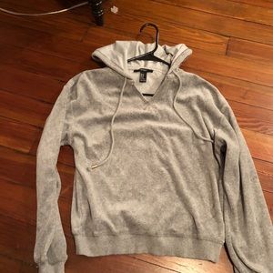 F21 velvet hoodie
